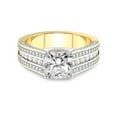 thumbnail image 3 of 1 Carat IGI Certified Radiant Shape Lab Grown Diamond Engagement Ring | 14K Yellow Gold | Idris Secret Halo Lab Diamond Ring | FG-VS1-VS2 Quality Friendly Diamonds, 3 of 5