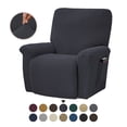 thumbnail image 1 of Stretch Recliner Cover Elastic Full Covering Solid Color Sofa Cover For LAZBOY Replacement-SHORTS, 1 of 5
