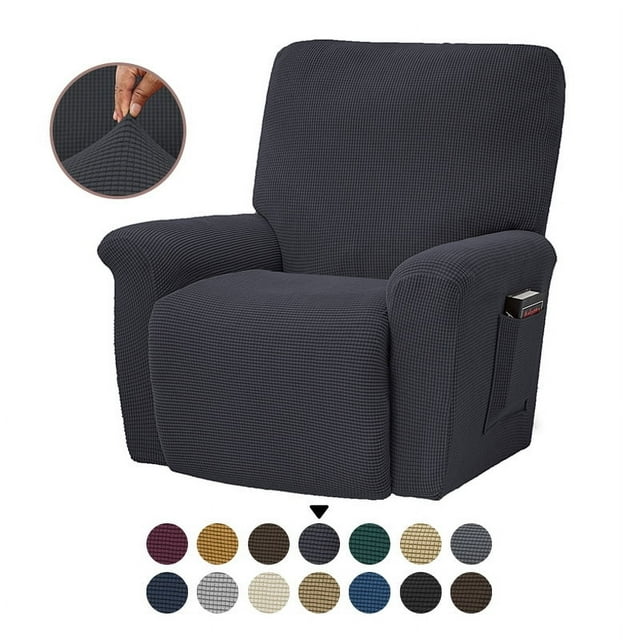 Housse de Fauteuil Inclinable Extensible Couverture Complète Couleur Unie pour LAZBOY Remplacement-Shorts