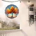 thumbnail image 6 of Vibrant Metal Hanging Wind Spinners & Chimes for Yard & Garden - Beautiful Autumn Leaf Design Perfect for Outdoor Decor, 6 of 6