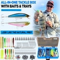 thumbnail image 6 of Complete Fishing Rod and Reel Combo Kit with Tackle Box, Lures, Tools & Bank Holder for Men, 6 of 8