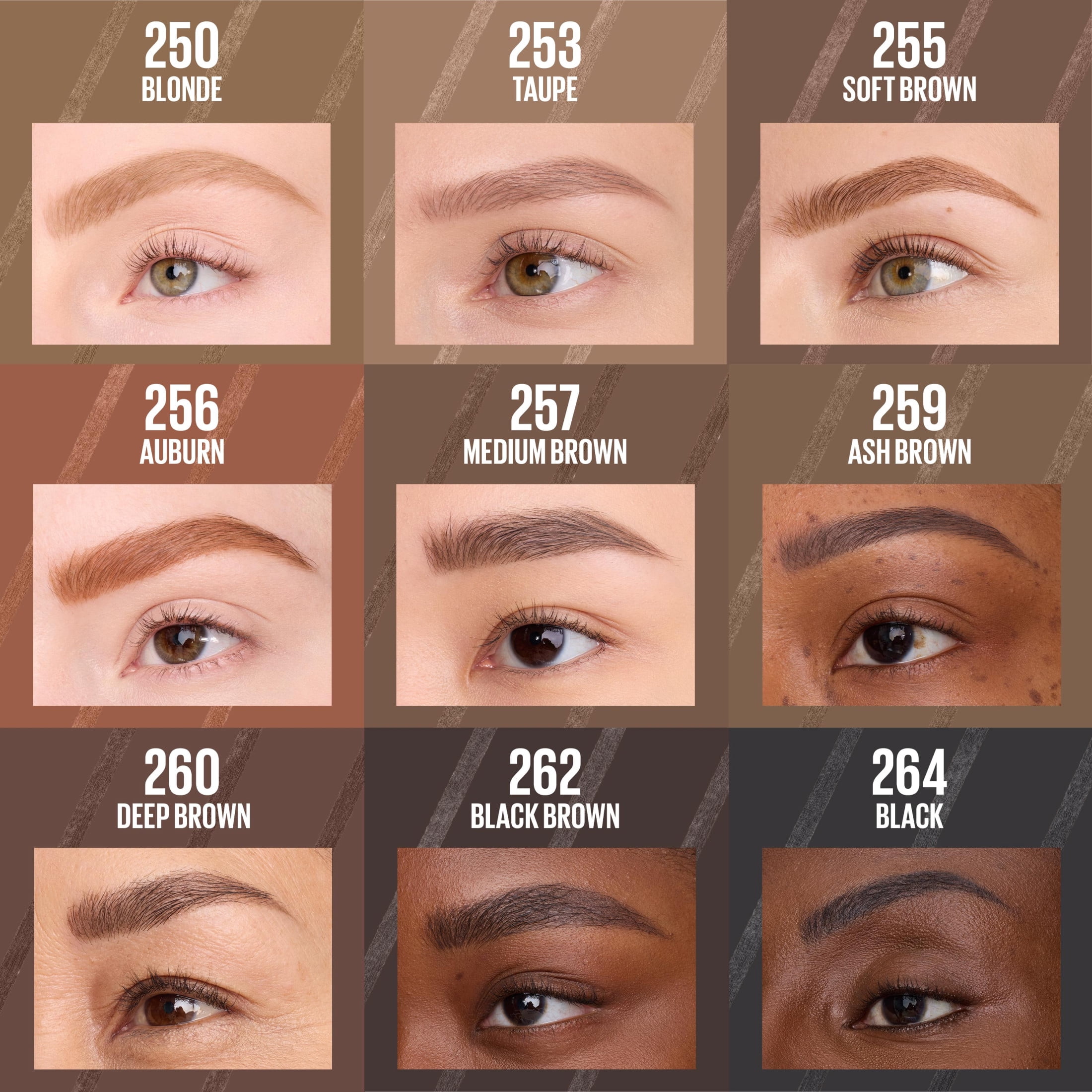 (6 pack) Maybelline Express Brow Ultra Slim Pencil Eyebrow Makeup, Blonde