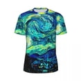thumbnail image 3 of T Shirt For Men Mountains Famous Painting Sports Starry Night Vincent Van Gogh Hippie T-Shirts Coupl, 3 of 6