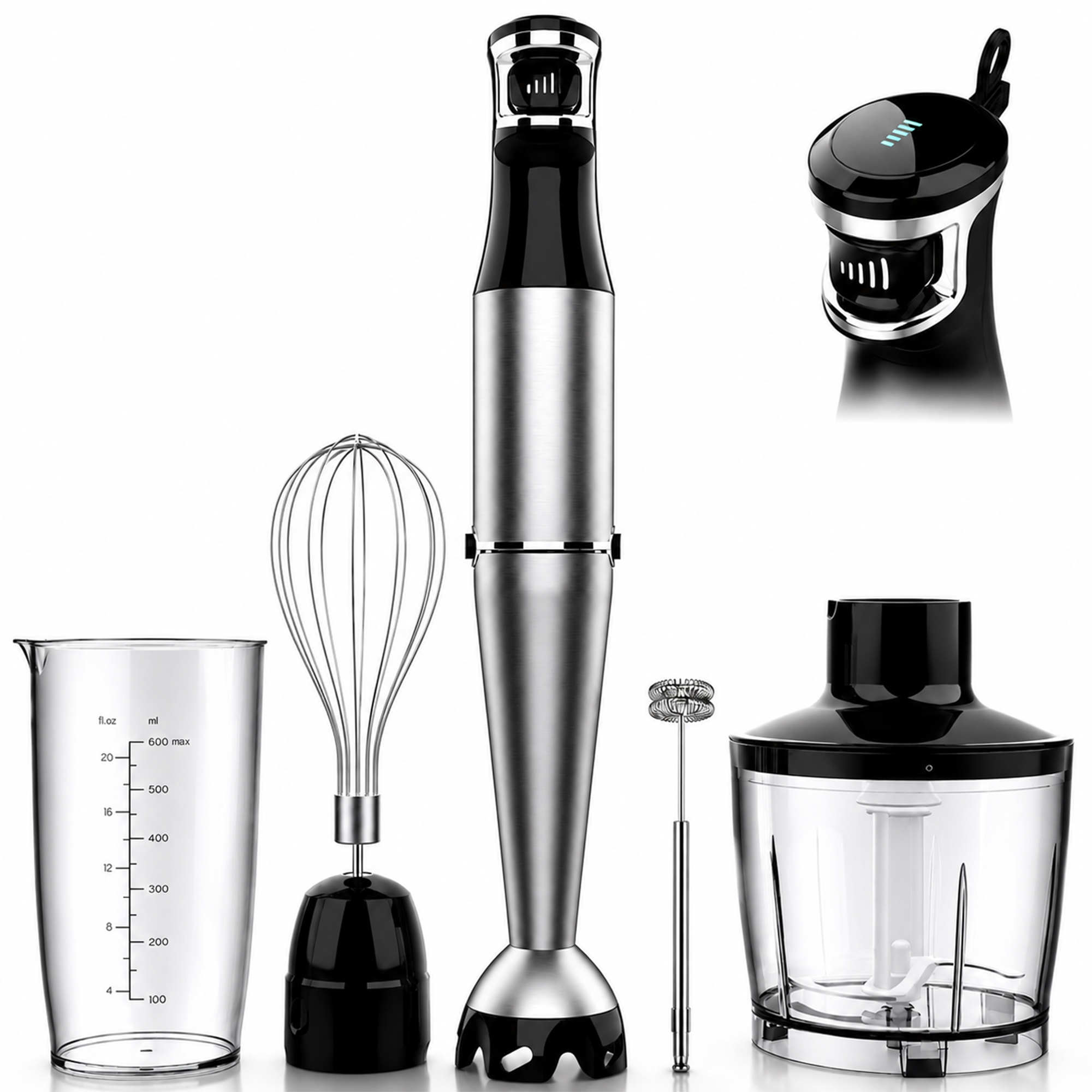 Bitrel 1100W 5-in-1 Immersion Blender Set