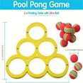 thumbnail image 6 of Gmogad Pool Game With Score Foam Pool Floats With 10 Colorful Tossing Balls Toss Game Swimming Pool Party Toys Accessories For Family Party Yellow, 6 of 7