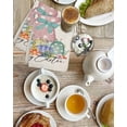 thumbnail image 4 of Happy Easter Kitchen Dish Towels for Drying Dishes Set of 2, Spring Polka Dots Bunny Easter Eggs Rustic Waffle Weave Microfiber Hand Tea Bathroom Towels Quick Dry & Absorbent Towel 15.7x23.6, 4 of 7