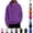 Purple, variant on Venzia Men Oversized Hoodie Pullover Sweatshirt Long Sleeve Hooded Top with Kangaroo Pocket Casual Autumn Winter Wear,XXL