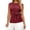 Red, variant on Bow Tie Front Asymmetrical Short Sleeve T Shirt Slim Fit Basic Top For Casual Wear plus Size Womens Turtleneck Long Sleeve