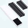 thumbnail image 1 of Plastic Razor Blades 100 PCS Double Edged Plastic Blade for Safety Glass Scraper and Plastic Razor Scraper Tool for Remove Decals Stickers Adhesive Label Glue and Glass Clean-Black, 1 of 5
