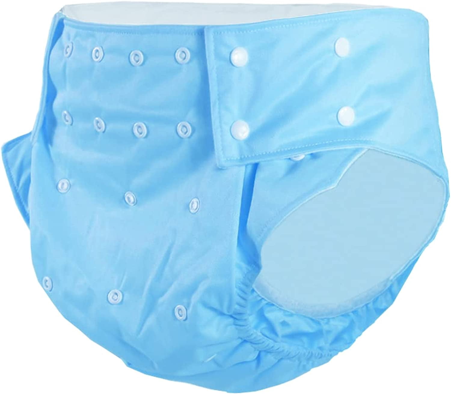CutiePlusU Adult Cloth Diaper Washable Adult Pocket Nappy Cover Adjustable Reusable Breathable Leak Free Blue