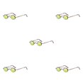 thumbnail image 1 of ZheElen Punk Rock Fashion-Proof pour Hommes et Femmes Lunettes de Protection Rondes UV400 C10 5Set, 1 of 6