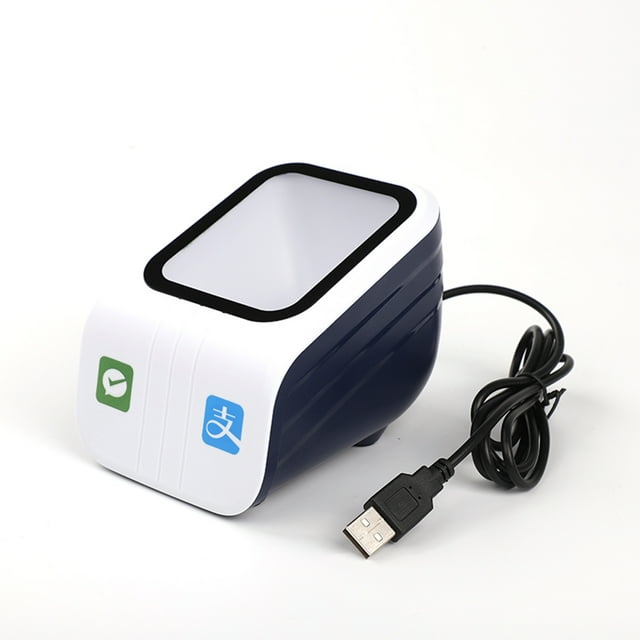 Next-Gen Desktop Barcode Scanner with Large Scanning Area for Efficient Payment Processing in Retail Stores, USB-Connected, No Driver Required, Ideal for Supermarkets and Convenience Outlets