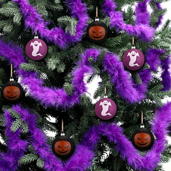 Dalrosia 3PCS Christmas Garland for Xmas Tree Decorations Christmas Tree Hanging Garland Faux Feather Decorations for Birthday Holiday Indoor and Outdoor Party Supplies