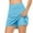 Sky Blue, variant on ZVNAΖH Women's Yoga Shorts with Attached Skirt High Waisted Athletic Skorts Pickleball Workout Tennis Shorts Golf Shorts