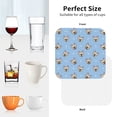thumbnail image 6 of Pofeuu Cute French Bulldog Print Coasters for Drinks, 4Pack PU Leather Coasters, Bar Drink Coasters for Tabletop Protection, Furniture from Damage-Square, 6 of 6