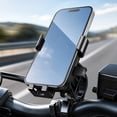 thumbnail image 5 of Handlebar Phone Mount | Universal Motorcycle Phone Mount | Phone Holder for Bike Compatible with Bicycle Scooter Ebike, 5 of 6