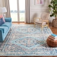 thumbnail image 2 of SAFAVIEH Saffron Ariana Vintage Cotton Area Rug, Blue/Turquoise, 5' x 8', 2 of 2