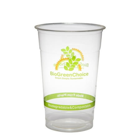 - BioGreenChoice 20 oz Compostable Clear PLA Cold Cup (printed) - BGC-326