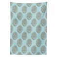 thumbnail image 3 of Ambesonne Turquoise Tablecloth Rectangular Table Cover, Vintage Flowers, 52"x70", Blue Brown, 3 of 4