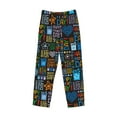 thumbnail image 4 of Easygdp Happy Father Day Men's Pajama Pant, Sleep Elastic Waistband Lounge Pants - XX-Large, 4 of 9