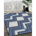 thumbnail image 2 of Ahgly Company Indoor Rectangle Patterned Blue Novelty Area Rugs, Swatch Sample, 2 of 6