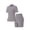 DarkGray, variant on Uncia Active Women's 2-Piece Tracksuit Set - Seamless-Free Shorts, Raglan Sleeves Tee with Flat Tummy & Glute-Lifting Fit, Workout Gym Matching Sets for Outdoor Yoga