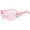 Pink, variant on Glasses, Fashion Men Women Star Wrap Around Sunglasses Cycling Rimless Futuristic Sunglasses, Pink