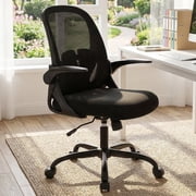 Brick Attic Ergonomic Office Chair, Mesh Desk chair with Adjustable Height and Flip-up Arms for Home Office Meeting Room, 250lbs, Black