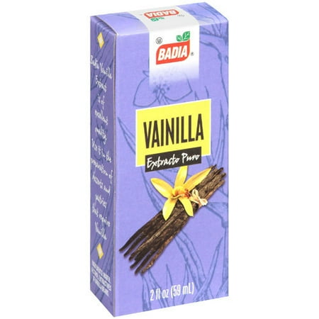 Badia Spices Pure Vanilla Extract - Case of 12 - 2 Fl oz.