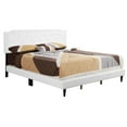 thumbnail image 2 of Glory Furniture Deb Modern Fabric Tufted Adjustable Bed, King, White/Black, 2 of 7