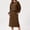 Brown, variant on Womens 2 Piece Outfits Fall Sweatshirt Set Long Sleeve Pullover Top Midi Skirt Sets with Pockets Matching Loungewear