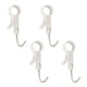 thumbnail image 1 of Ganchos para barra de armario, ganchos multiusos, fácil instalación, colgador compacto para armario de dormitorio 4 piezas, 1 of 9