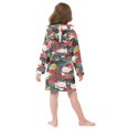 thumbnail image 4 of FORMRS Kids Bathrobe Unisex Hooded Robe Toddler Pajamas Sleepwear, Size 10-12T, Black Lucky Cat, 4 of 7