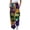 Multicolor 06, variant on QQAMB Sweatpants for Women Mardi Gras Elastic Waist Drawstring Joggers Mask Printed Straight Leg Sweatpants Multicolor S