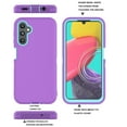 thumbnail image 5 of Galaxy A14 5G Cases, Sturdy Phone Case for Samsung A14 5G 6.6", Njjex Full-Body Shockproof Protection Heavy Duty Armor Hard Plastic & Shock Absorption Rubber Rugged Bumper 3-in-1 Case Cover - Purple, 5 of 7