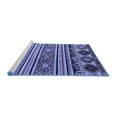 thumbnail image 2 of Ahgly Company Machine Washable Indoor Square Oriental Blue Modern Area Rugs, 5' Square, 2 of 4