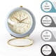 thumbnail image 4 of Reloj Slarm, pequeño reloj de mesa silencioso, reloj despertador retro clásico sin tictac, luz nocturna, silencioso, vidrio HD para decoración de interiores/sala de estar/cocina/dormitorio Fokelyi LKX-1155-1, 4 of 7