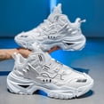 thumbnail image 2 of Men'S Casual Athletic Shoes - Mid-Top Running Shoes in White And Black for Men - Featuring a Breathable Synthetic Upper, Cushioned Sole, Stylish Design, Suitable for The Gym, Hiking, 2 of 5
