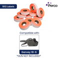 thumbnail image 4 of Perco Fluorescent Red Price Marking Labels - 140,000 Blank Labels for Garvey 18-6 One Line Price Gun - 110 Rolls, 10 Sleeves - Made in USA, 4 of 7