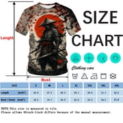 Rebaike Samurai Anime Manga Art T-Shirt – Japanese Warrior Ink Style Graphic Tee for Men