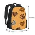 thumbnail image 3 of XMXT Travel Laptop Backpack for School Work, Leopard Print Love Paw Prints Large Capacity Bookbag Travel Bag Backpacks for Women Men, 3 of 9