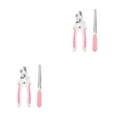 thumbnail image 2 of tssuouriy 2piece Beginner-friendly Cleaning Tools Set For Pet Nail Care And Baffle Does Not Damage pink large size 2Set, 2 of 6
