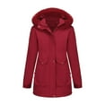 thumbnail image 4 of Women's Waterproof Parka Winter Outerwear Jacket Soft Warm Windbreak Snow Coat Long Down Alternative Puffer, 4 of 6