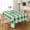 Green, variant on Checkered Round Christmas Tablecloth - Waterproof and Washable Gingham Xmas Table Cloth Holiday Decorative Table Cover for Party, Red/Black 60 Inch