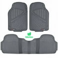 Motor Trend FlexTough Car Floor Mats 3 Rows, Odorless EcoClean Liners