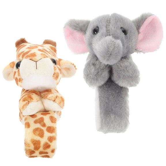 Toddmomy Slap Bracelet Lint Children Wildlife Party Slap Bracelets 2Pcs 8.9X3.7X2.6In