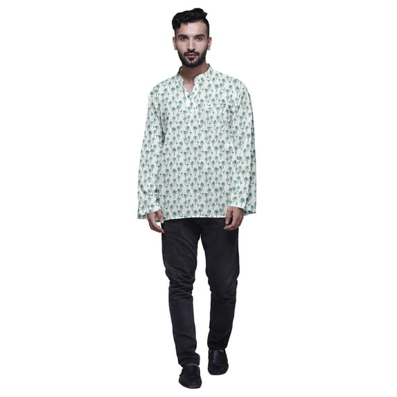 Atasi Cotton Ethnic Short Kurta For Boys Printed Party Wear Kurta For Men