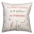 thumbnail image 2 of Creative Products To Plant Garden Watercolor 16 x 16 Spun Poly Pillow, 2 of 3