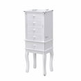 thumbnail image 2 of Gymax Jewelry Cabinet Armoire Box Mirrored Storage Chest Stand Organizer, 2 of 9