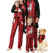 WenaZao Christmas Family Pajamas Set,Matching Pjs Set for Pet,Baby,Kids and Adults
